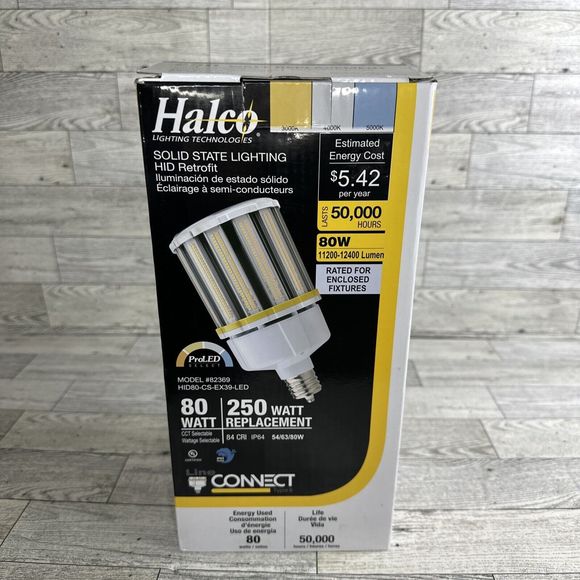 Halco HID80-CS-EX39-LED Omni Directional Flood HID Replacement LED Light Bulb - Picture 1 of 3